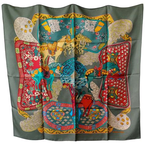 hermes scarf painting